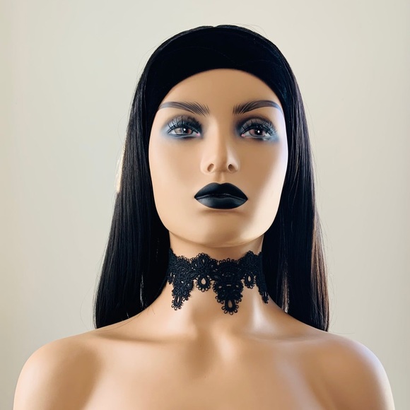 Dress Up or Down 16” Dark Brown Premium Fiber Headband Wig - Picture 4 of 6